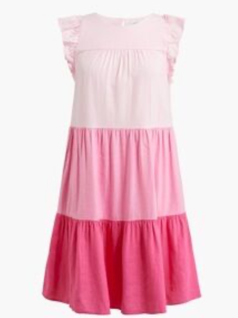 J Crew Flutter Tiered Linen Dress 8
